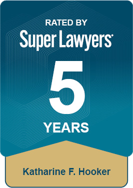 Rated By Super Lawyers | 5 Years | Katharine F. Hooker